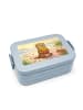 Mr. & Mrs. Panda Brotdose Otter Pommes Design ohne Spruch in Blau Pastell