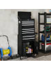 HOMCOM Werkstattwagen in Schwarz 69,5L x 33B x 133H cm