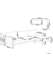 Beliani Gartensofa CAVEZZO in Grau/Schwarz/Braun - (W) 254 x (H) 77 x (L) 150 cm