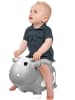 Toi-Toys LITTLE STARS Hüpftier Kuh aufblasbar mit Pumpe, ab 3 Jahren in grau