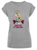 F4NT4STIC T-Shirt Looney Tunes Bugs And Lola Valentine's Cuddle in grau meliert