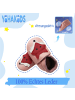 Yihakids Leder-Krabbelschuhe "Fuchs" in Rosa