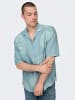 Only&Sons Sommer Hemd mit Resort-Kragen in Türkis