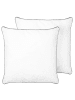 Beliani 2er-Set Kissen PELISTER in Weiß/Silber