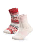 Occulto 2er Pack Dicke Merino Wollsocken Lumi in Rosa-Rot