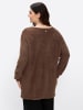 sheego Langarm-Pullover in schoko