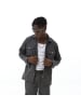 COFI 1453 HemdjackeKnöpfen und Taschen langarm Overshirt Anthrazit S in Anthrazit