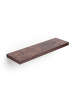 relaxdays Wandregal in Braun/ Schwarz - (B)80 x (H)4 x (T)23 cm