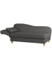 58 aufm Kessel RECAMIERE mit Armteil links klappbar Katia Flachgewebe Buche/anthrazit