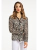 faina Damen Bluse in Schwarz Wollweiss