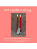 Novaliv Stabkerzen LED mit Timer ROT 4 Stück ROT indoor - 6 Stunden - ECHTWACH in Rot