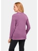 GOLDNER Pullover Unkomplizierter Pullover mit Polokragen in hortensie