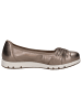 Caprice Ballerina in TAUPE METALLIC