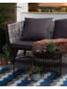 Beliani Outdoorteppich BELLARY in Bunt/Weiß/Schwarz - (W) 90 x (H) 0.5 x (L) 180 cm