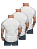 Amaci&Sons 3er-Pack T-Shirts 3. OMAHA in (3x Weiß/Grau)