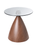 Beliani Beistelltisch CORELLA in Braun/Schwarz - (W) 45 x (H) 45 x (L) 45 cm