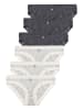 Like It 6er Pack Minislip in dark grey-ivory grey