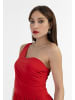 faina Damen One-Shoulder Maxikleid in Rot