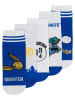 Harry Potter 5er Pack Harry Potter Socken Hogwarts Kindersocken Söckchen in blau/grau