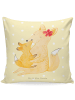 Mr. & Mrs. Panda Dekokissen Sofa Fuchs Mama ohne Spruch in Gelb Pastell