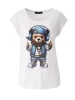 Aniston CASUAL T-Shirt in weiß-braun-blau-grau-türkis-rot-beige-schwarz