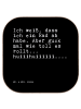 Mr. & Mrs. Panda Untersetzer Ich weiß, dass ich... mit Spruch in Schwarz