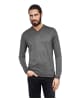 Vincenzo Boretti Pullover tailliert in dunkelgrau