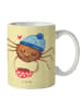Mr. & Mrs. Panda Tasse Spinne Agathe Kaffee ohne Spruch in Gelb Pastell