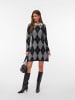 Vero Moda Strickkleid in Medium Grey Melange