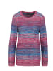 GOLDNER Multicolor-Pullover mit erfrischendem Farbverlauf in cyclam / gemustert