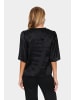 SAINT TROPEZ Kurzarm-Bluse SafinaSZ Gerade Passform in Black