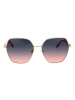 Guess Frauen Sonnenbrille Schmetterling Gold