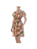 Ital-Design Kleid in Orange und Gelb