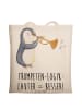 Mr. & Mrs. Panda Shopper Bag Trompeten Weisheit mit Spruch in Creme