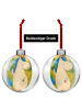 Mr. & Mrs. Panda Weihnachtshänger Einhorn Mann Design ohne Spruch in Weiß