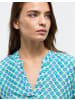 Eterna Kurzarmbluse in blau/türkis