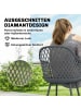 Outsunny Gartenstühle in Dunkelgrau 56L x 51B x 84H cm