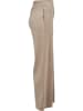 Urban Classics Urban Classics Damen Ladies High Waist Straight Velvet Sweatpants in softtaupe