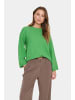 SAINT TROPEZ Strickpullover LarnaSZ Lockere Passform in Greenbriar