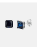 Diamant L'éternel Ohrstecker aus 375 Weißgold mit Saphir