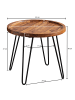 KADIMA DESIGN Couchtisch Massivholz 45x40x45 cm Wohnzimmertisch Rund