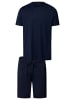 Hanro Schlafanzug Night & Day in Deep navy