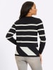 Heine Pullover in schwarz-ecru-gemustert