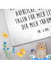 Mr. & Mrs. Panda Gästehandtuch Pinguin Liebe mit Spruch in Weiß
