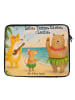 Mr. & Mrs. Panda Laptop Tasche Waldtiere Aloha Design mit Spruch in Weiß