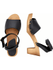Sanita Comfortwear Clog "WOOD-YARA SQUARE FLEX SANDAL" in Schwarz