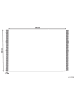 Beliani Geflochtener Teppich YAZLIK in Beige/Schwarz - (W) 160 x (H) 1.5 x (L) 230 cm