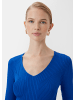 comma Strickpullover langarm in Blau