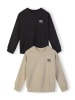 Minoti 2-er Pack Rundhalspullover NOSFLEECE403 in schwarz