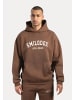 SMILODOX Hoodie Kayson in Dunkelbraun